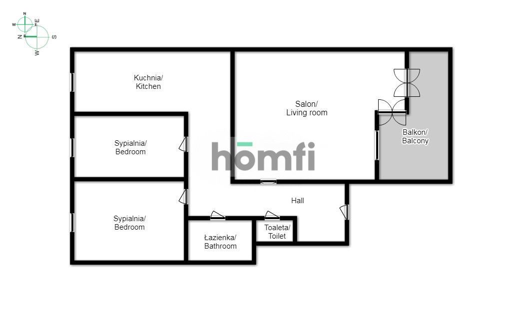 3-pok. mieszkanie | 61m2 | Orlińskiego | os.Avia - Mieszkanie - Wynajem - Kraków, Nowa Huta / Czyżyny