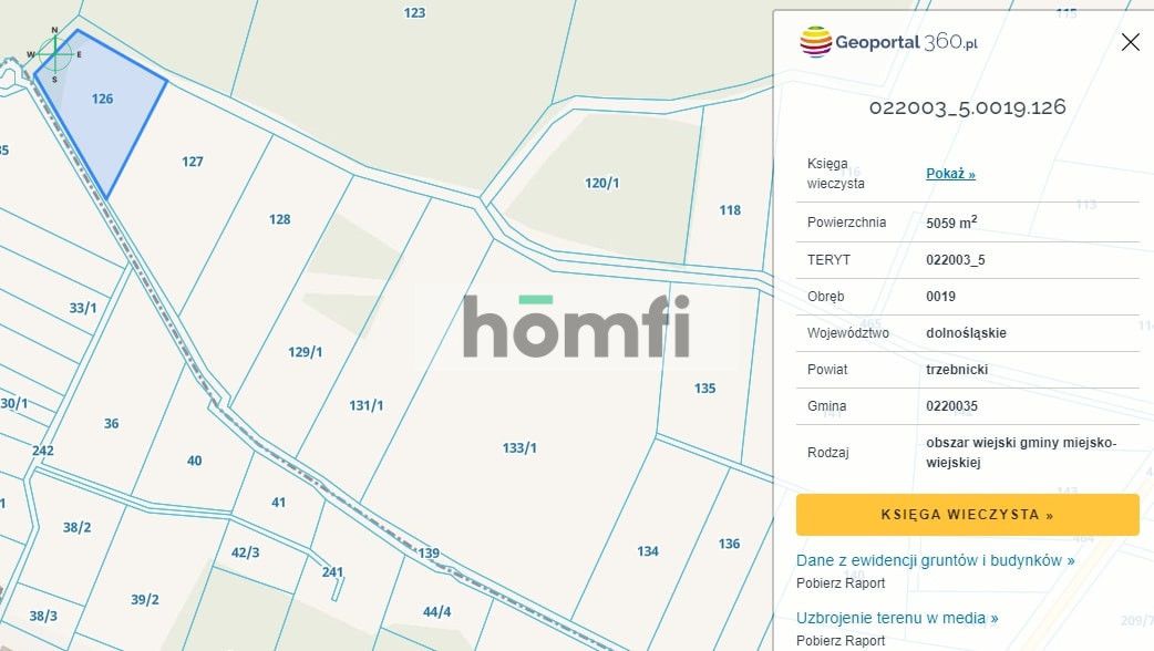 PROMOCJA Na sprzedaż piękna działka pod lasem! - Działka - Sprzedaż - Trzebnicki, Trzebnica / Kuźniczysko