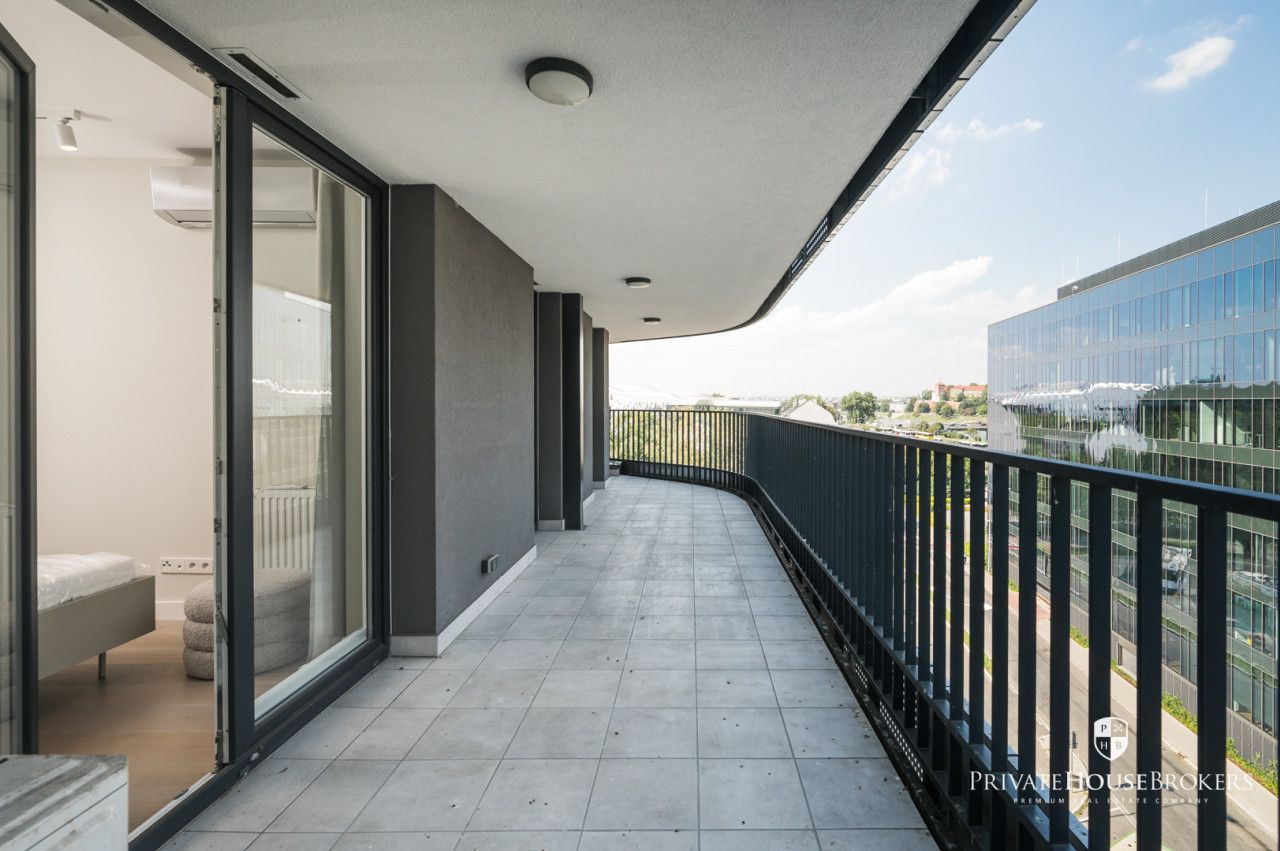 Czteropokojowy apartament wykończony w wysokim standardzie z widokiem na Wawel| Dębniki| ul.Barska - Mieszkanie - Wynajem - Kraków, Podgórze / Dębniki