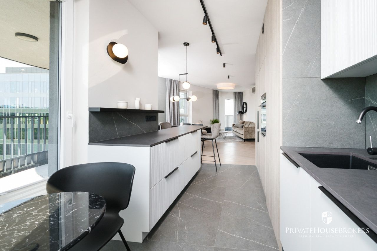 Czteropokojowy apartament wykończony w wysokim standardzie z widokiem na Wawel| Dębniki| ul.Barska - Mieszkanie - Wynajem - Kraków, Podgórze / Dębniki