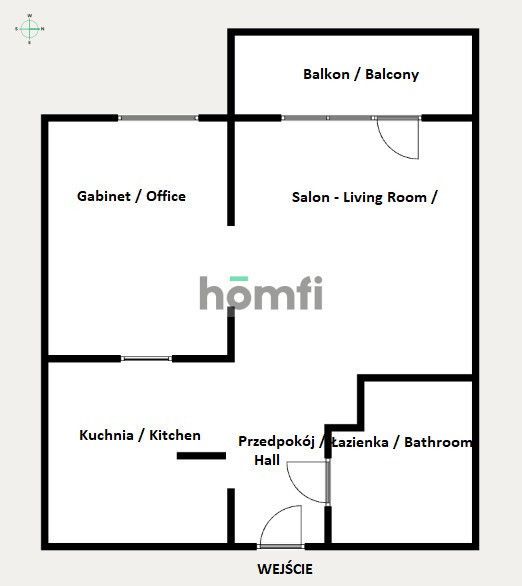Apartament typu Studio 30m2 (ul. Krowoderskich Zuchów) - Mieszkanie - Wynajem - Kraków, Krowodrza / Prądnik Biały