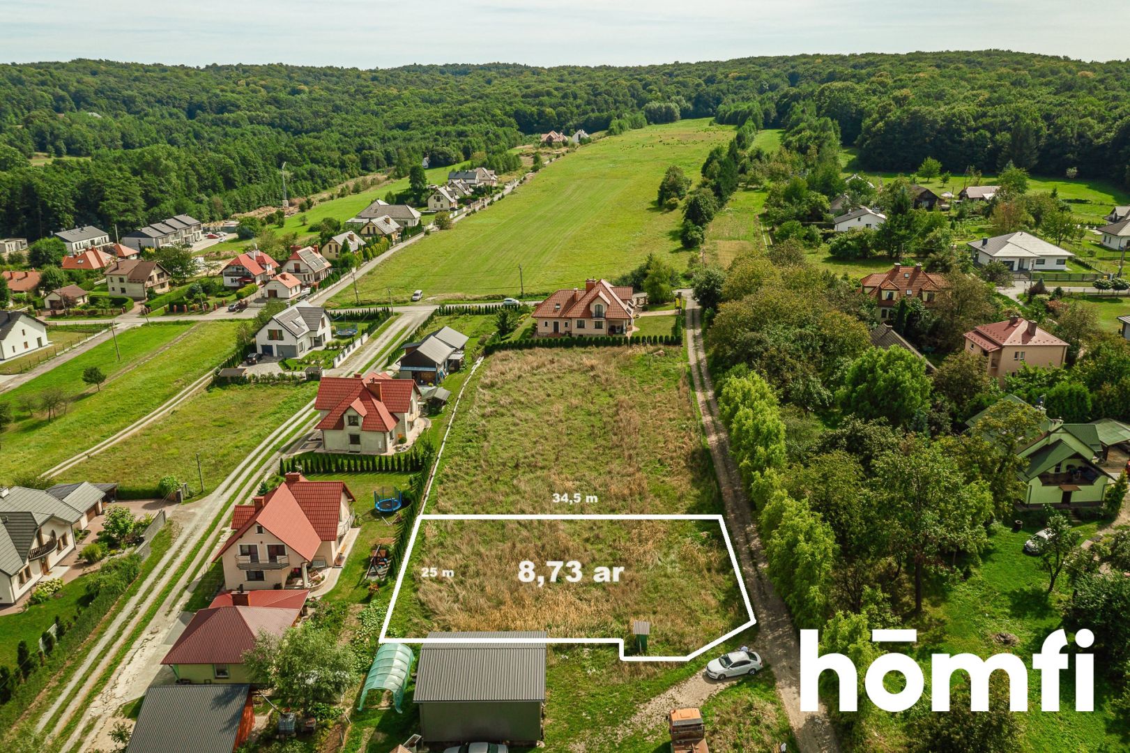PLOT WITH BUILDING PERMIT, UTILITIES WITH AN AREA OF 8.73 AR LOCATED IN A CHARMING, GREEN AREA - RZESZÓW - SŁOCINA - Ділянка - Продаж - Rzeszów, Słocina