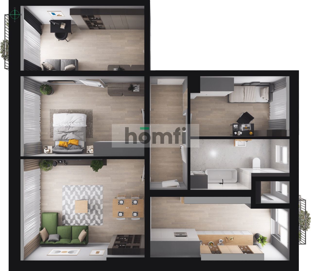 4 room apartment in the center of Poznań. - Apartment - Sale - Poznań, Stare Miasto