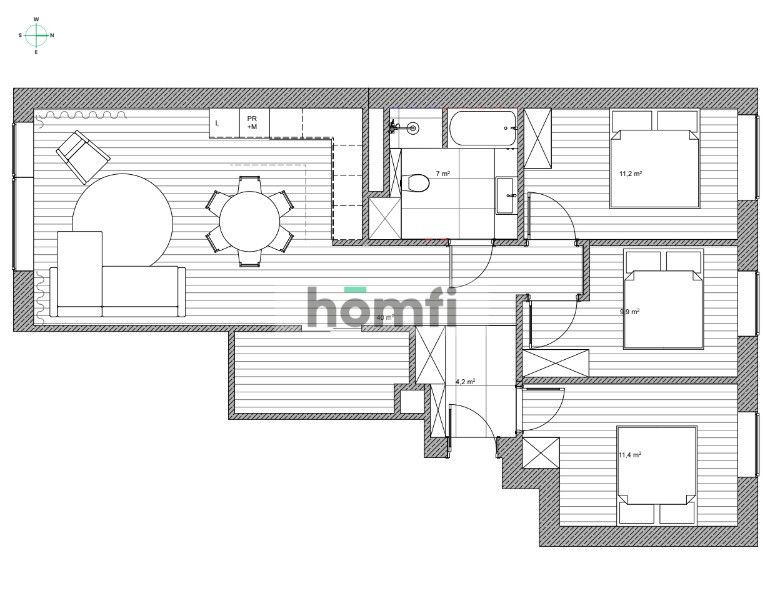 PREMIUM apartment for sale by the sea, 3 bedrooms, Letnica - Apartment - Sale - Gdańsk, Letnica