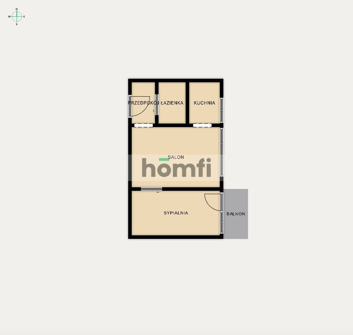 Mieszkanie 36,5 m2 w rewelacyjnej lokalizacji - Mieszkanie - Sprzedaż - Łódź, Górna