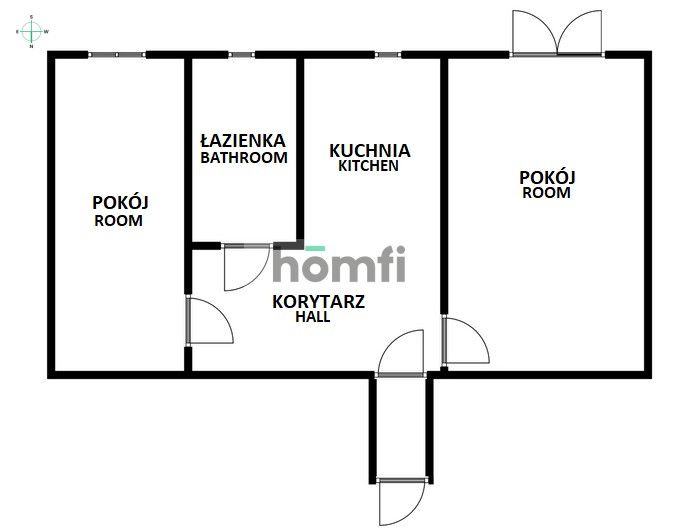 2 rooms with separate kitchen, balcony overlooking the forest - Квартира - Продаж - Gdańsk, Niedźwiednik