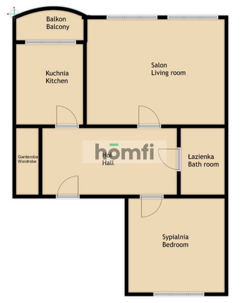 2 rooms | Ruczaj | Shell, HSBC, Motorola - Apartment - Rent - Kraków, Ruczaj