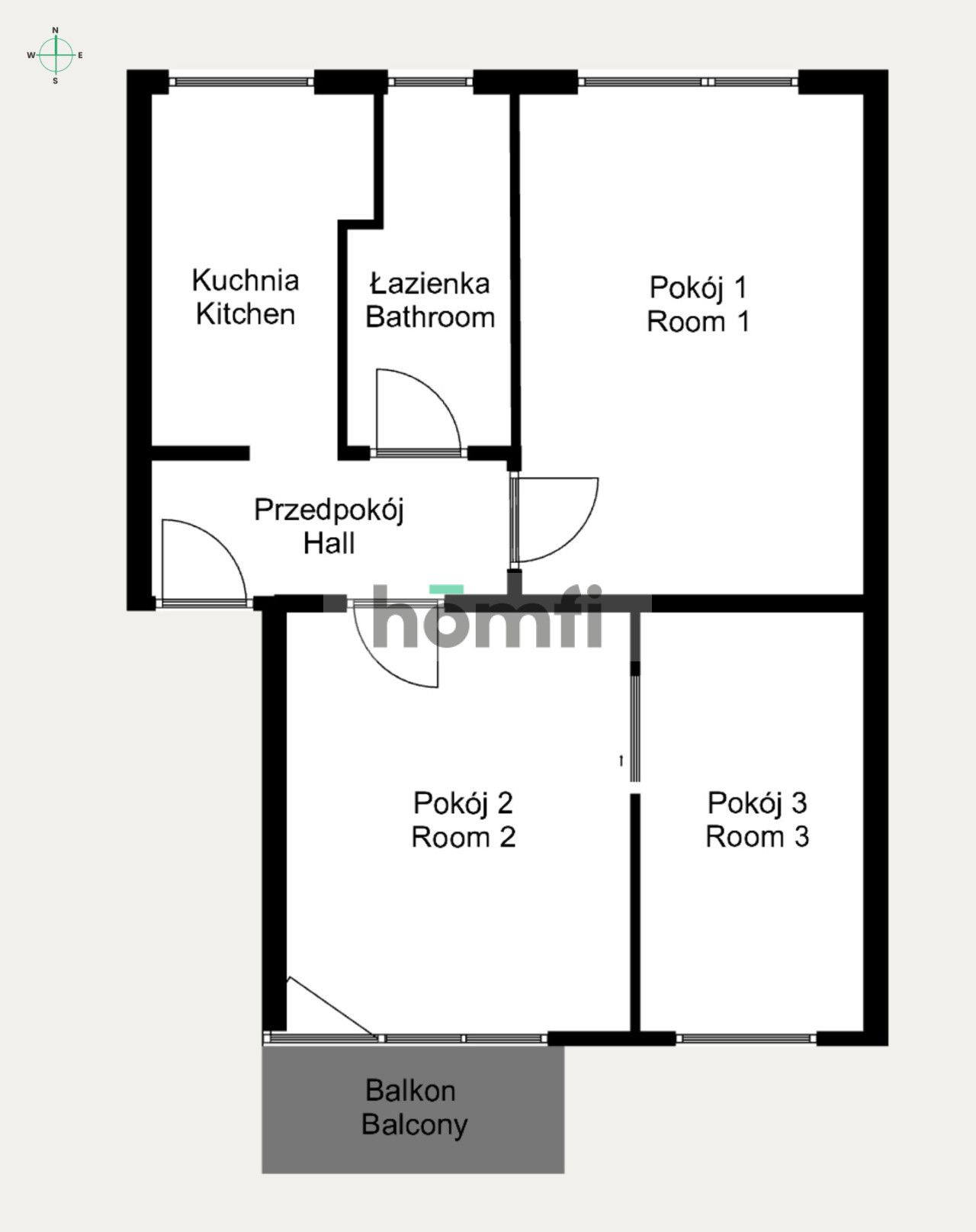 Biskupin I 3 pokoje I osobna kuchnia I balkon I garaż I piwnica I zielona okolica - Mieszkanie - Sprzedaż - Wrocław, Śródmieście / Biskupin