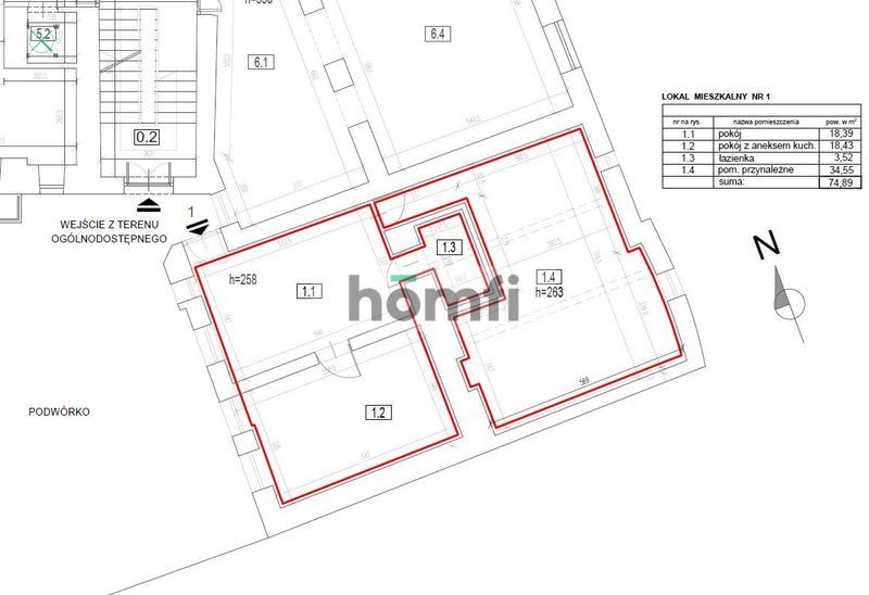 75 m2 w sercu zielonego Starego Podgórza - Mieszkanie - Sprzedaż - Kraków, Podgórze