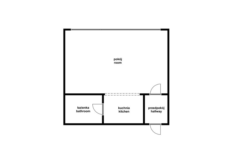 Bachelor apartment 26,8m2 Inżynierska street (Grabiszyn) - Apartment - Rent - Wrocław, Fabryczna / Grabiszyn