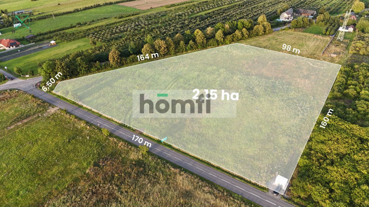 Działka inwestycyjna blisko Częstochowy 2,15 ha - Działka - Sprzedaż - Częstochowski, Mstów / Zawada