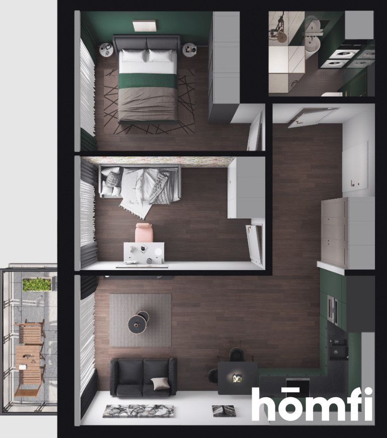 Mieszkanie 3 pokoje 56,35m² - ul. Relaksowa Lublin - Mieszkanie - Sprzedaż - Lublin, Sławin