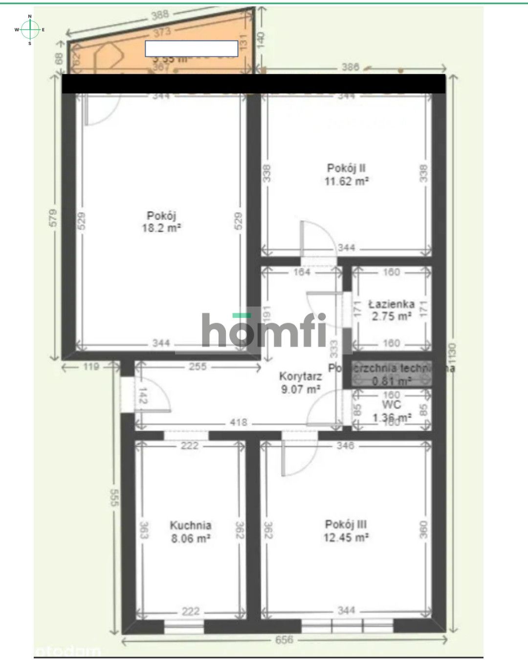 3 pokoje z balkonem Rusa blisko Malty - Mieszkanie - Sprzedaż - Poznań, Nowe Miasto / Chartowo
