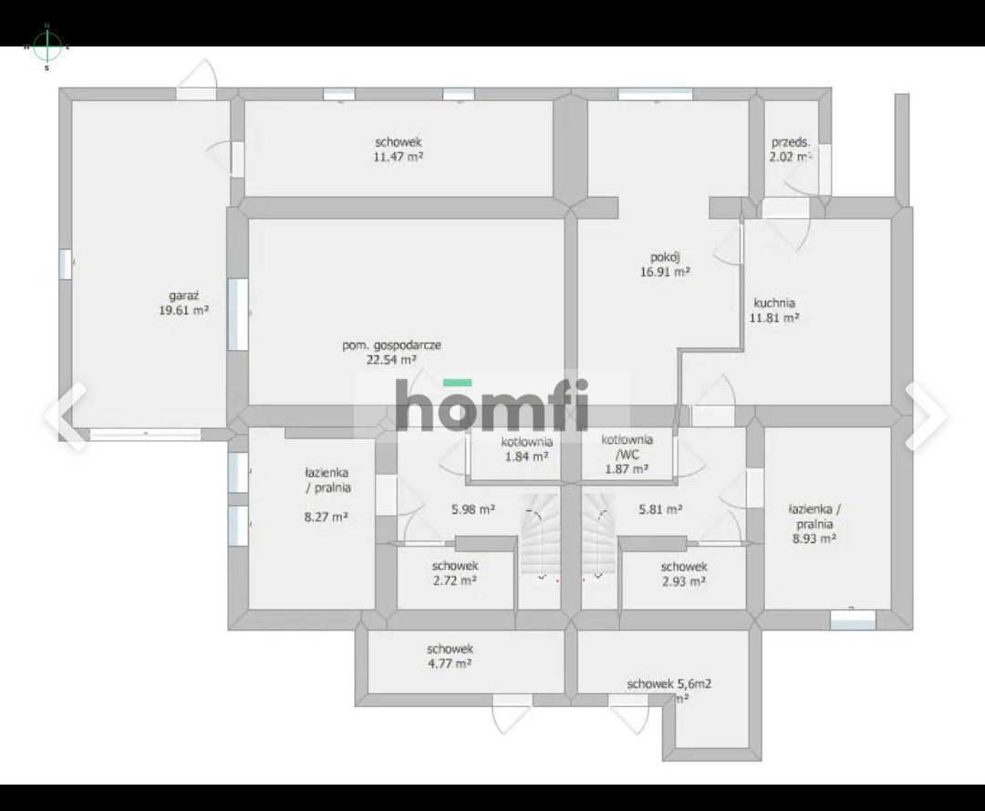 Semi-detached house with a garage with potential in Poznań - Дім - Продаж - Poznań, Nowe Miasto