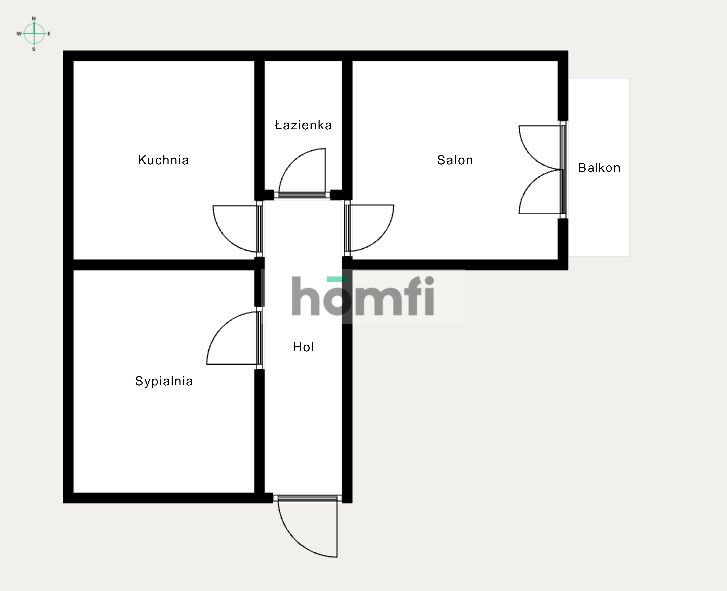 2 pokojowe mieszkanie w centrum Katowic z balkonem i piwnicą - Mieszkanie - Wynajem - Katowice, Koszutka