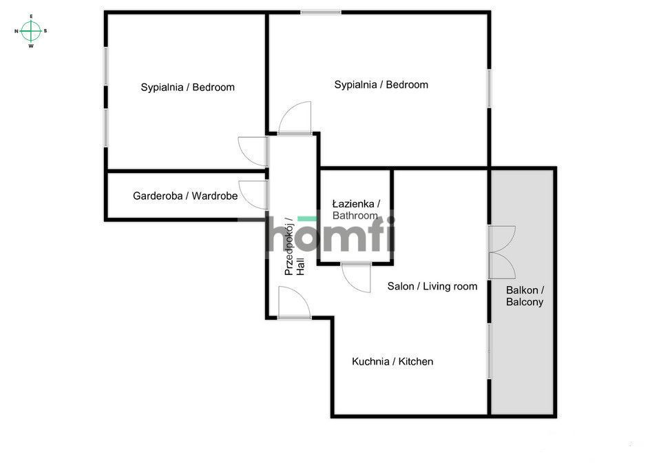 3 rooms with large balcony | Podgórze Duchackie - Apartment - Sale - Kraków, Podgórze Duchackie