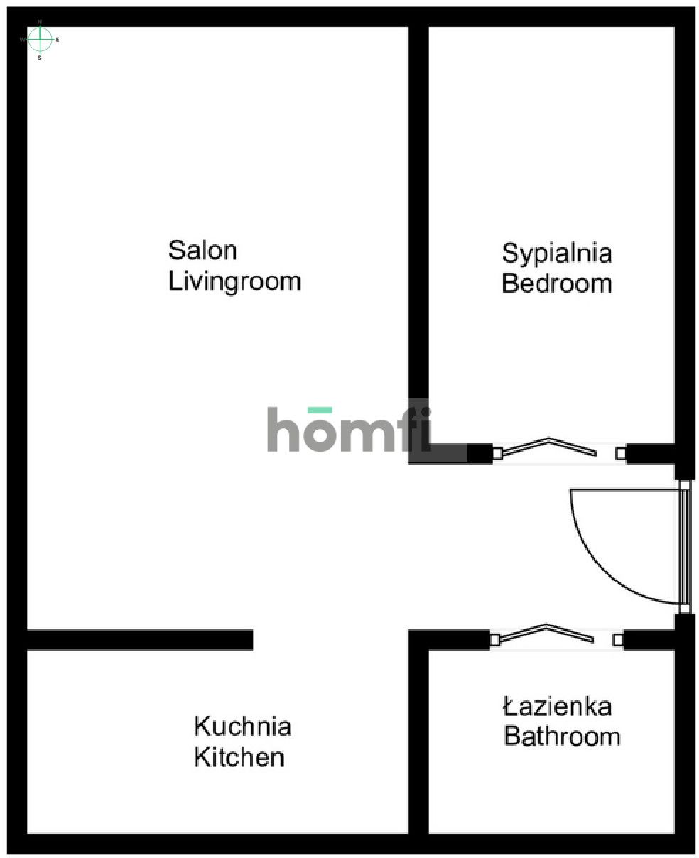 TWO-ROOM APARTMENT 42m2 - BRONOWICE - Apartment - Sale - Kraków, Krowodrza / Bronowice