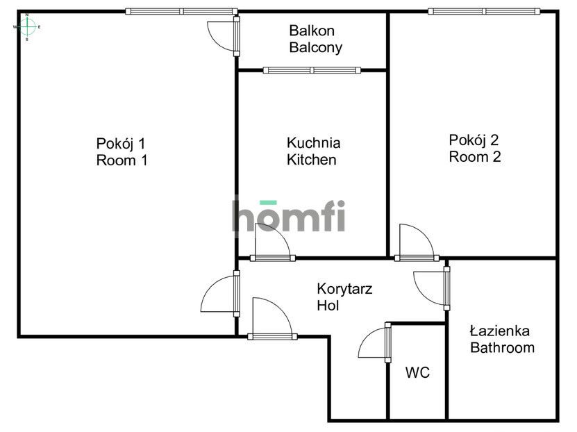 Dwa przestronne pokoje, Ruczaj, os. Europejskie - Mieszkanie - Wynajem - Kraków, Ruczaj