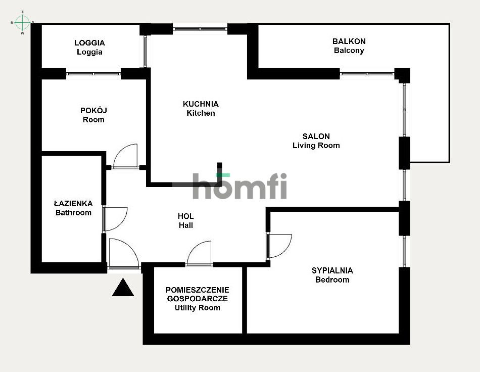 Carefully finished, equipped, with 2 balconies - Apartment - Sale - Kraków, Podgórze / Kliny