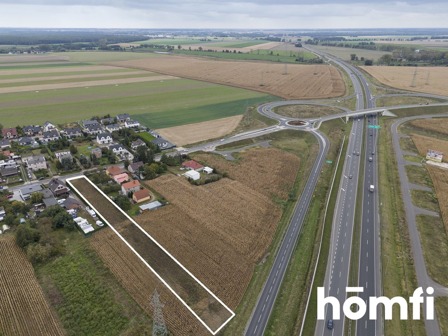 Investment plot at S5 Chomęcice-Komorniki - Ділянка - Продаж - Poznański, Komorniki / Chomęcice
