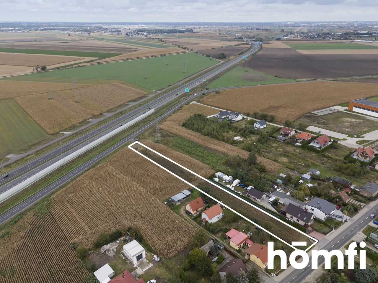 Investment plot at S5 Chomęcice-Komorniki - Ділянка - Продаж - Poznański, Komorniki / Chomęcice