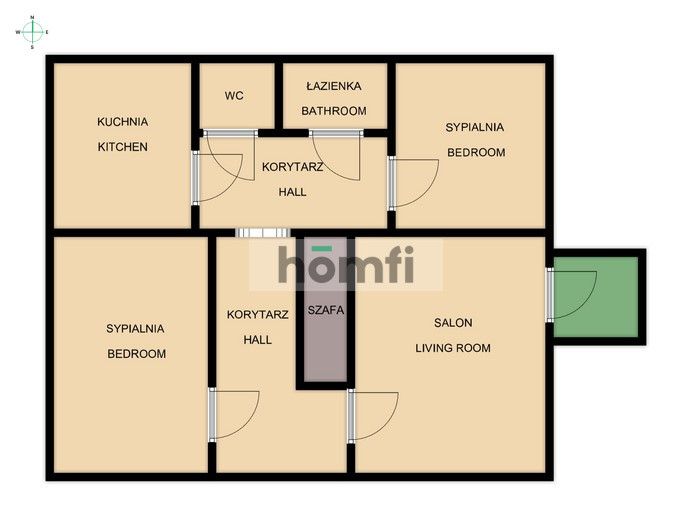 Słoneczne 3 pokoje na Osiedlu Gołębiów - Mieszkanie - Sprzedaż - Radom, Gołębiów I