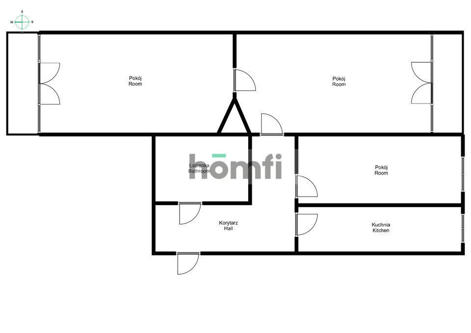 3-room apartment in a tenement house for renovation, Sienkiewicza Street - Apartment - Sale - Wrocław, Śródmieście
