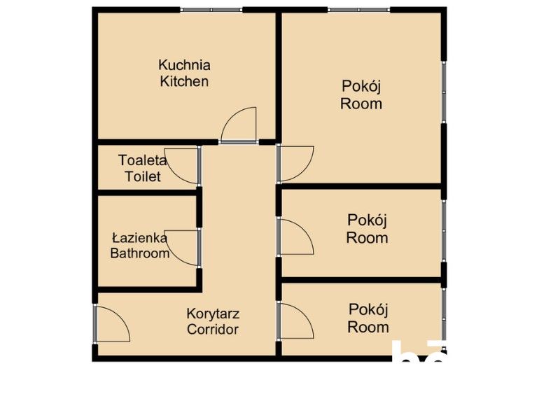 Duże 3 pokojowe mieszkanie, Śródmieście - Mieszkanie - Sprzedaż - Radom, Śródmieście