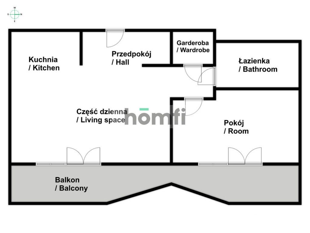 2 pokoje | duży balkon | Naukowców - Bronowice - Mieszkanie - Sprzedaż - Kraków, Krowodrza / Bronowice