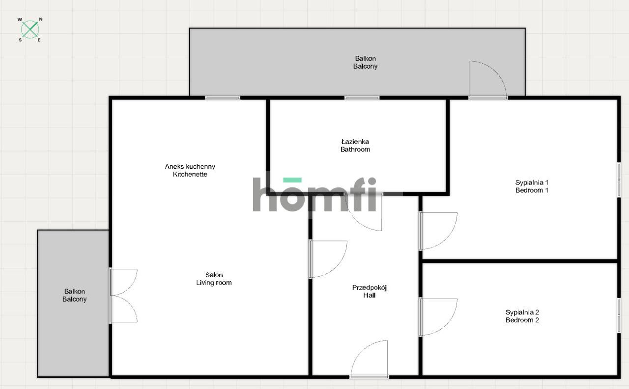 3-pokojowe mieszkanie na Krzykach obok Parku Wschodniego - Mieszkanie - Sprzedaż - Wrocław, Krzyki / Księże Małe