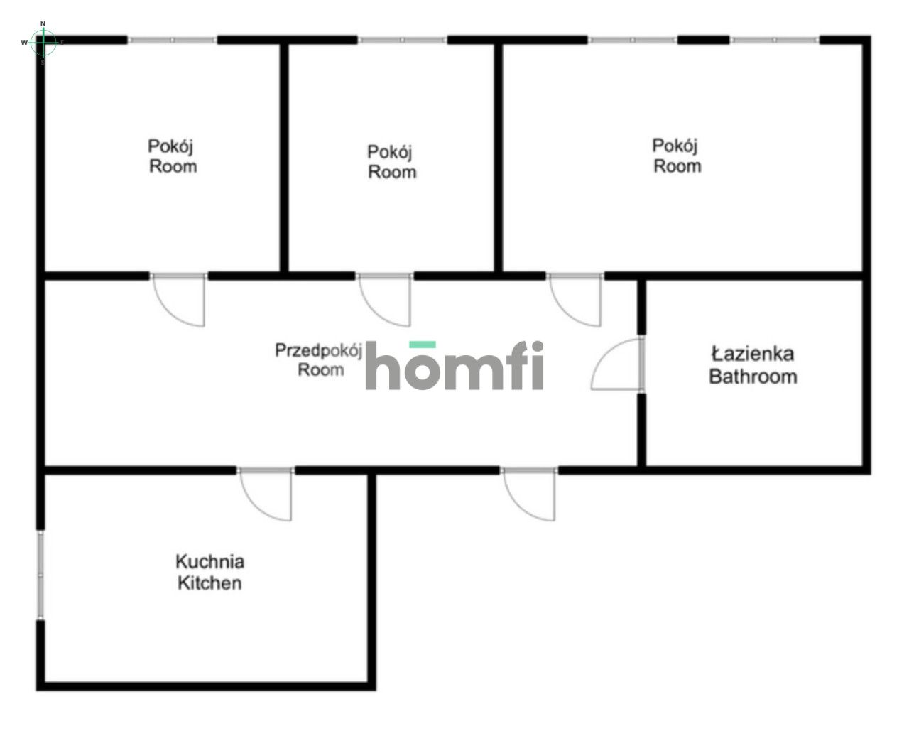 Trzypokojowe przestronne mieszkanie w kamienicy - Mieszkanie - Sprzedaż - Ząbkowicki, Ziębice