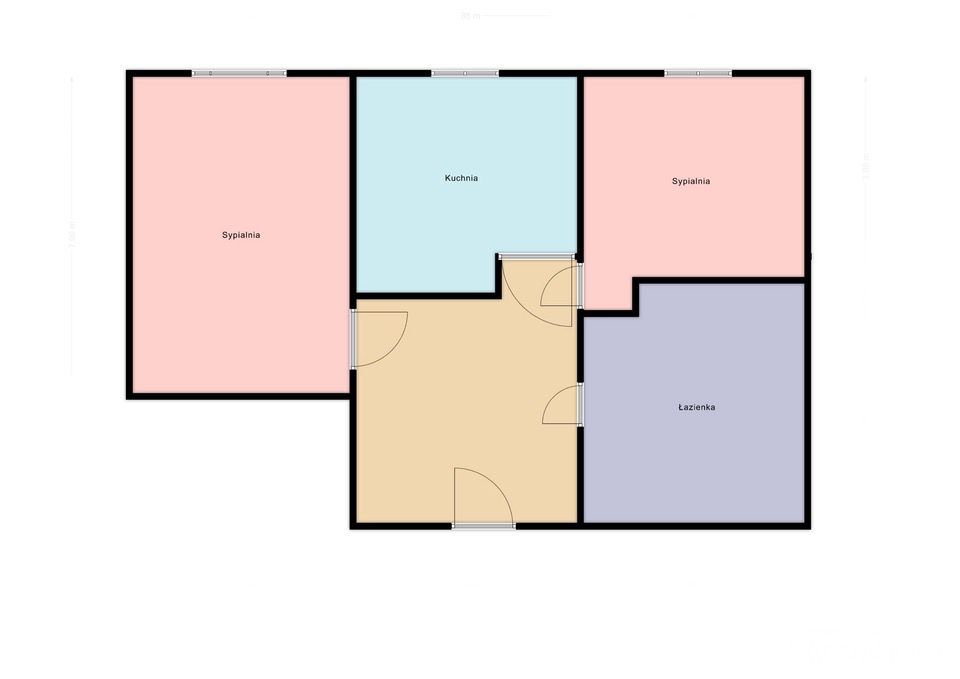 2 POKOJE | ROZKŁADOWE | DOSTĘPNE OD ZARAZ - Mieszkanie - Wynajem - Wrocław, Krzyki / Gaj