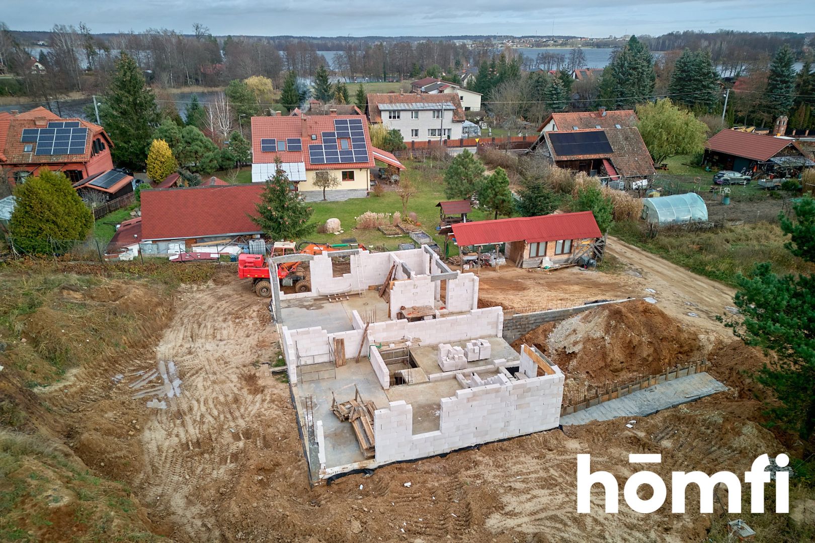 Modern semi-detached house with a view of Lake Wulpińskie - Дім - Продаж - Olsztyński, Stawiguda / Majdy