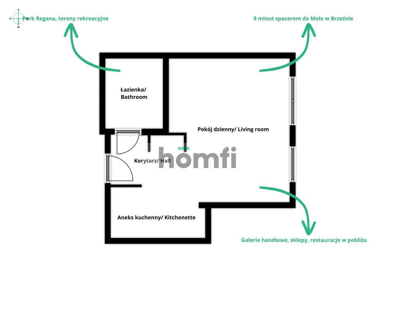 Jelitkowski Dwór l Przytulna Kawalerka l Blisko Morza - Mieszkanie - Wynajem - Gdańsk, Przymorze