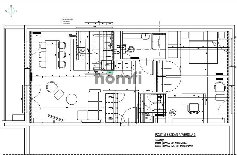 Nowoczesne 3pok. przy Wiśle, idealne dla aktywnych - Mieszkanie - Wynajem - Kraków