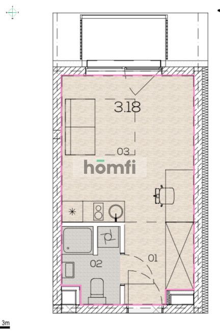 Studio apartment ul. Słonimskiego Promenady Wrocławskie. - Apartment - Rent - Wrocław, Psie Pole / Kleczków
