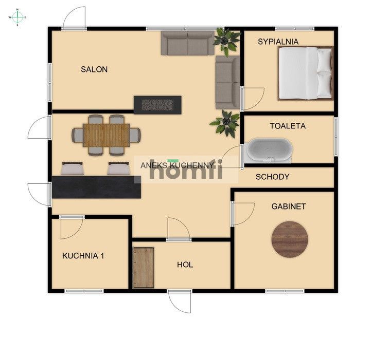 Dom w stylu Indyjskiej sztuki na sprzedaż - Dom - Sprzedaż - Rzeszowski, Tyczyn / Kielnarowa