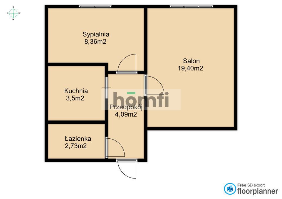 Dwupokojowe mieszkanie 38m² - ul. 3 Maja Świdnik - Mieszkanie - Sprzedaż - Świdnicki, Świdnik