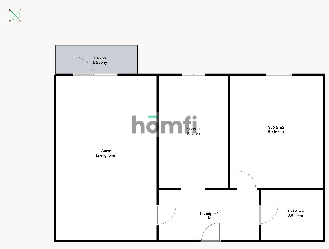 2-pokojowe rozkładowe mieszkanie ul. Bulwar Dedala - Mieszkanie - Wynajem - Wrocław, Fabryczna / Gądów Mały