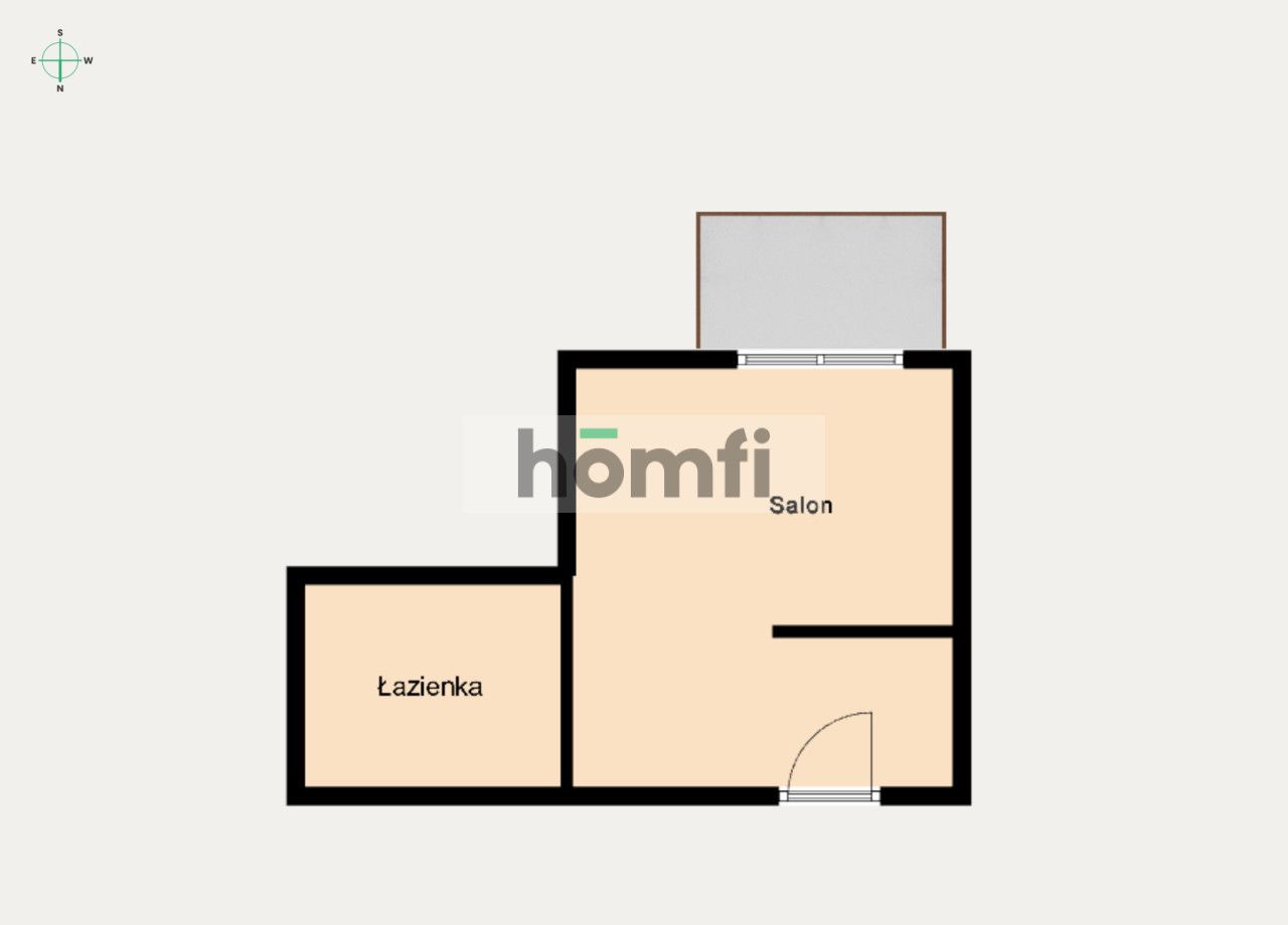 Kawalerka z balkonem w Centrum - Mieszkanie - Wynajem - Łódź, Polesie