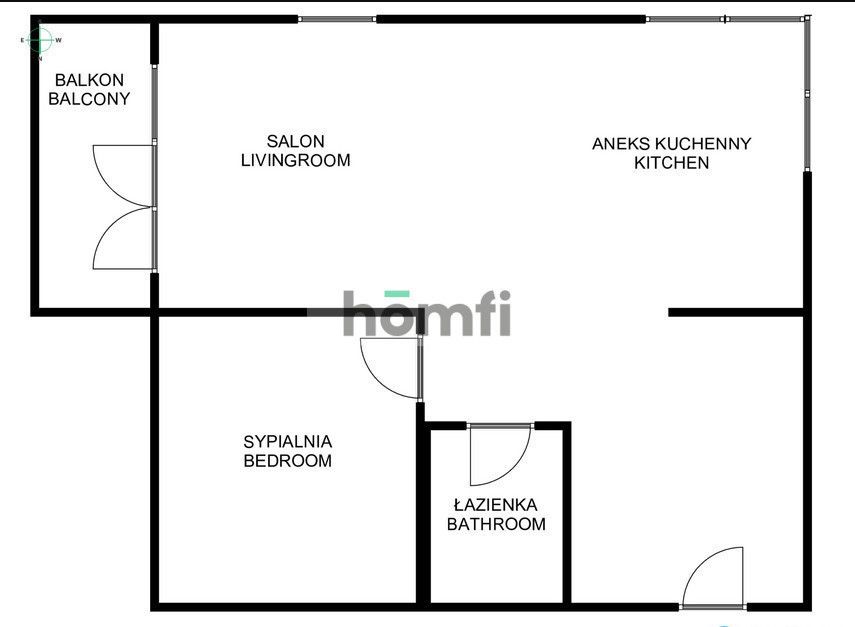 2 pokojowe, ul. Bociana, Prądnik Biały - Mieszkanie - Wynajem - Kraków, Krowodrza / Prądnik Biały