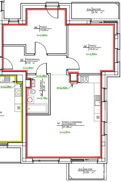 Spacious 72.5 m² Your new address Wola Justowska - Квартира - Продаж - Kraków, Krowodrza / Wola Justowska