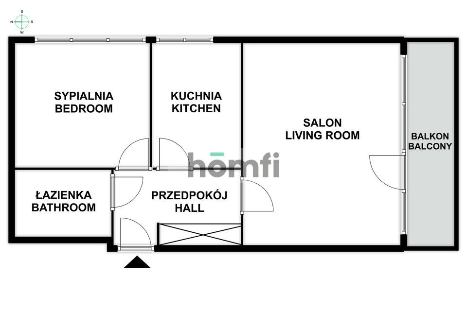 Łagiewniki | 2 osobne pokoje | balkon | do wejścia - Mieszkanie - Wynajem - Kraków, Podgórze / Cegielniana