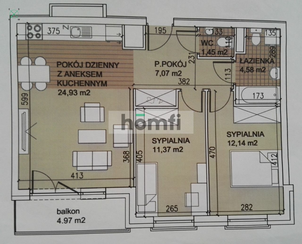3 pokojowe mieszkanie Tęczowa blisko Rynku - Mieszkanie - Wynajem - Wrocław, Stare Miasto