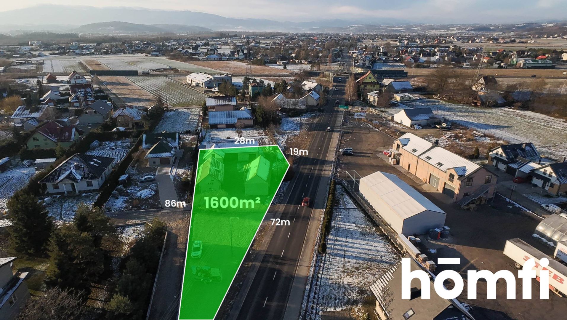 Zabudowana działka przy ruchliwej ulicy ! - Działka - Sprzedaż - Nowosądecki, Podegrodzie / Podrzecze