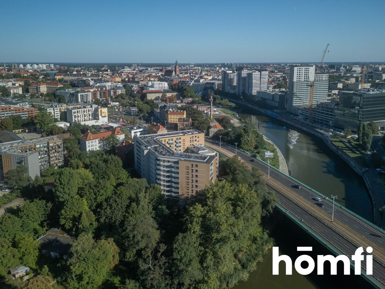 Sunny 78m2, view of the Oder River - Kępa Mieszczanska - Apartment - Sale - Wrocław, Kępa Mieszczańska