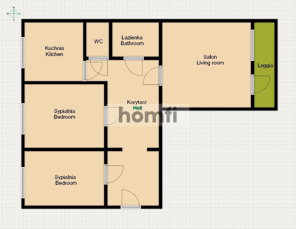 Atmospheric, sunny 3 rooms in Prędocinek - Apartment - Sale - Radom, Prędocinek