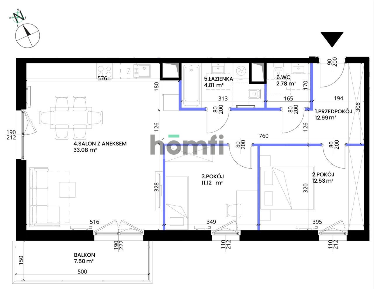 salon 33m2 I dużo światła dziennego I widok na zieleń I gotowe w 2025 I balkon I garaż - Mieszkanie - Sprzedaż - Wrocław, Krzyki