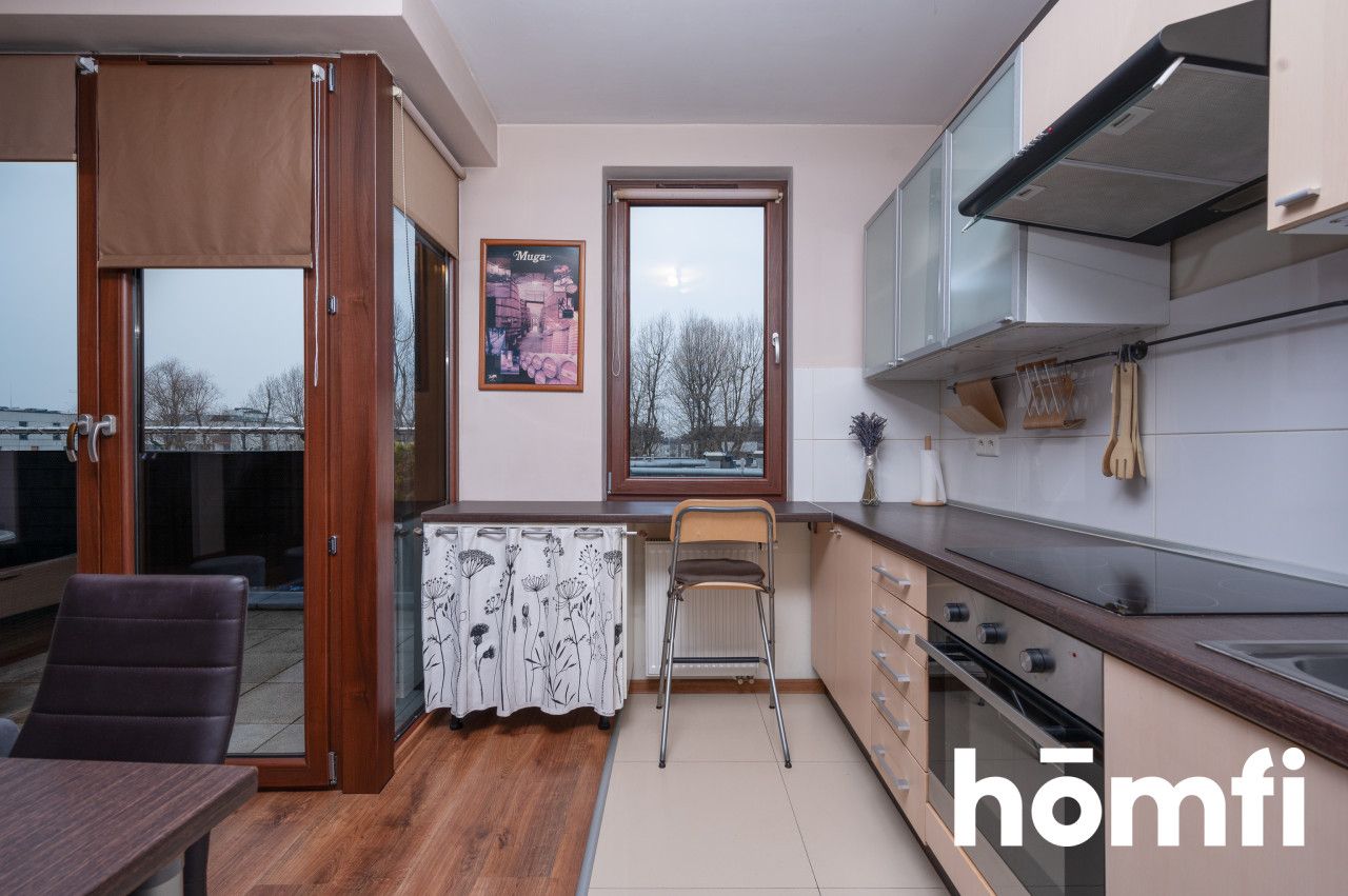 Two-room apartment on the top floor with a terrace and air conditioning - Apartment - Rent - Kraków, Nowa Huta / Czyżyny