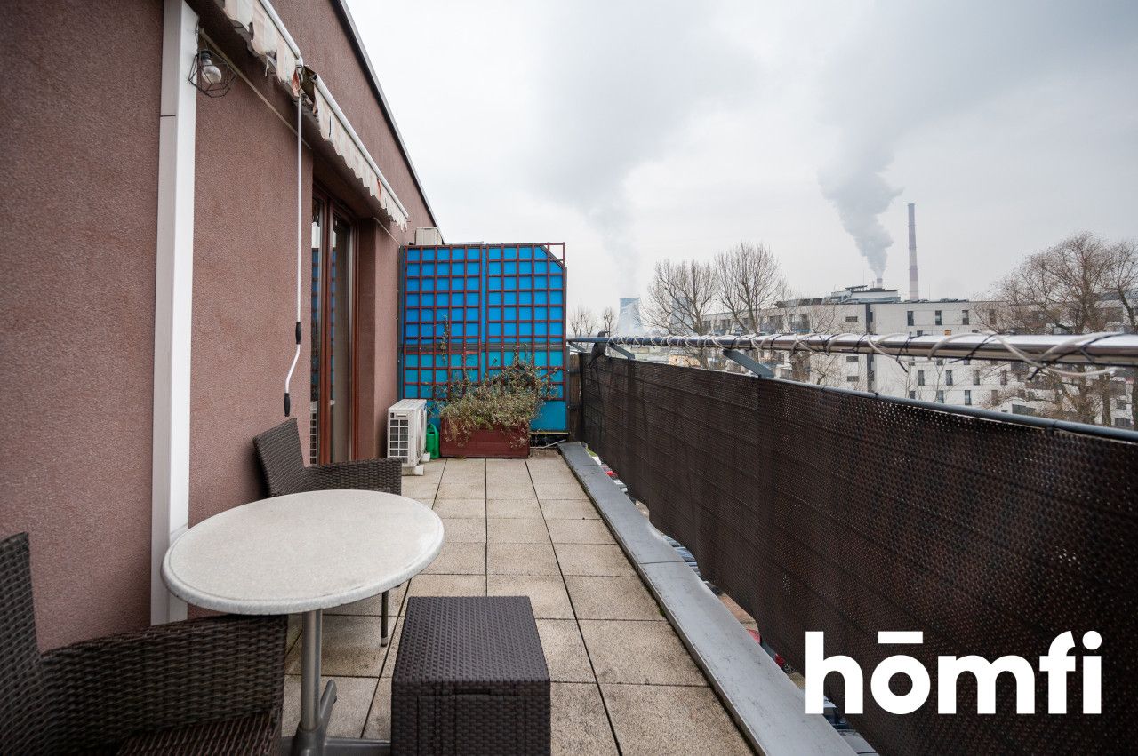 Two-room apartment on the top floor with a terrace and air conditioning - Apartment - Rent - Kraków, Nowa Huta / Czyżyny